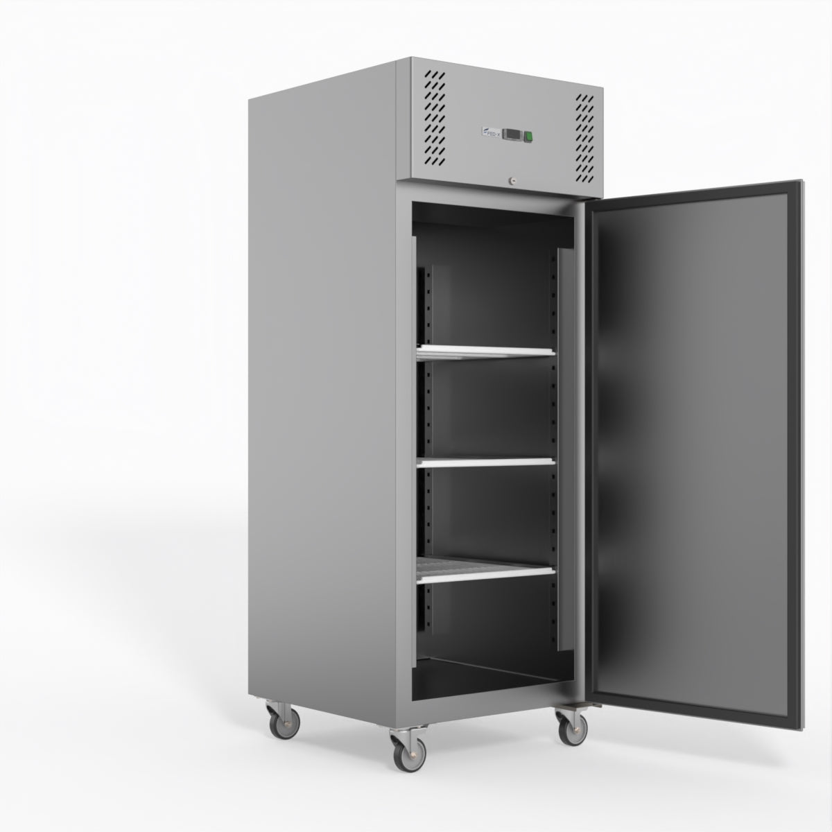 FED-X S/S Single Door Upright Fridge 74cm 10Amp