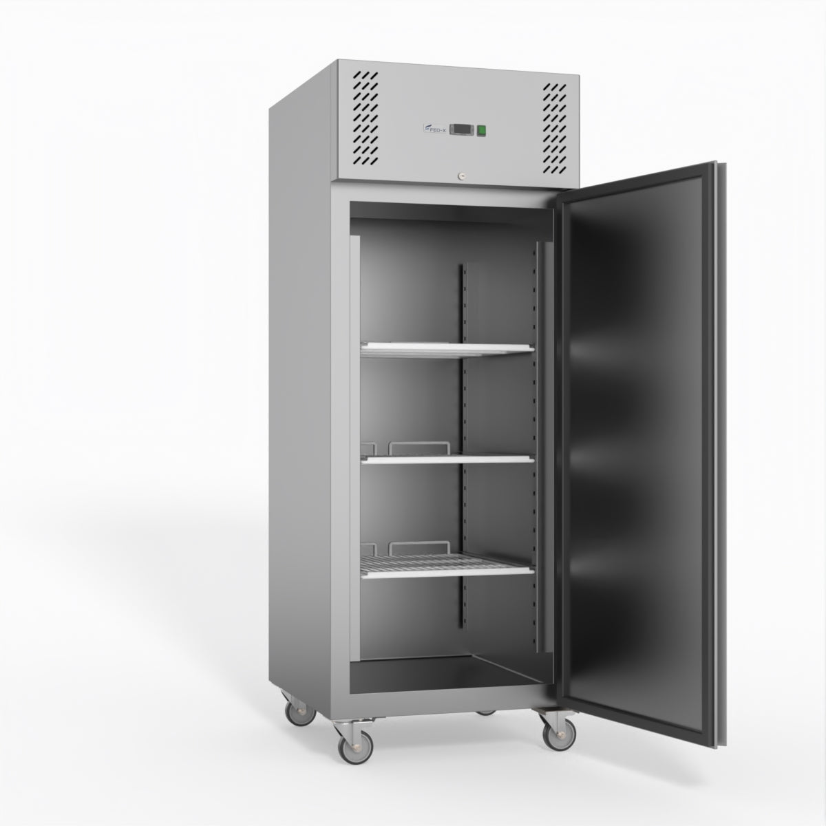 FED-X S/S Single Door Upright Fridge 74cm 10Amp