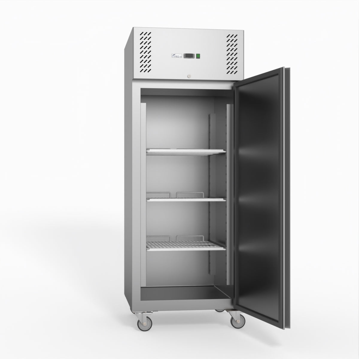 FED-X S/S Single Door Upright Fridge 74cm 10Amp