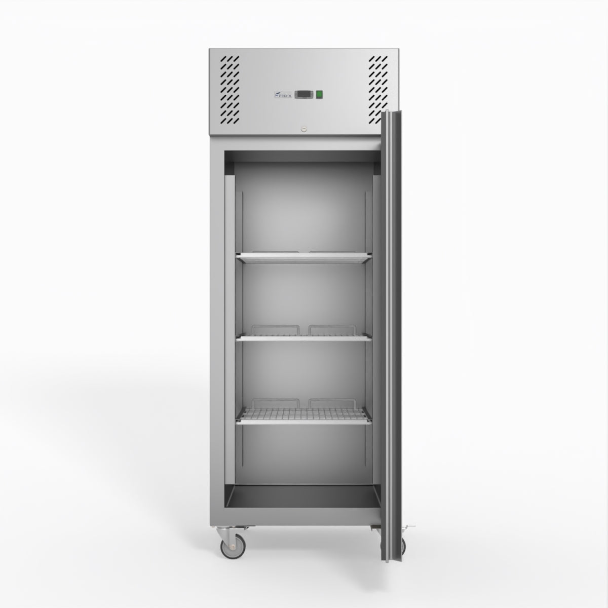 FED-X S/S Single Door Upright Fridge 74cm 10Amp