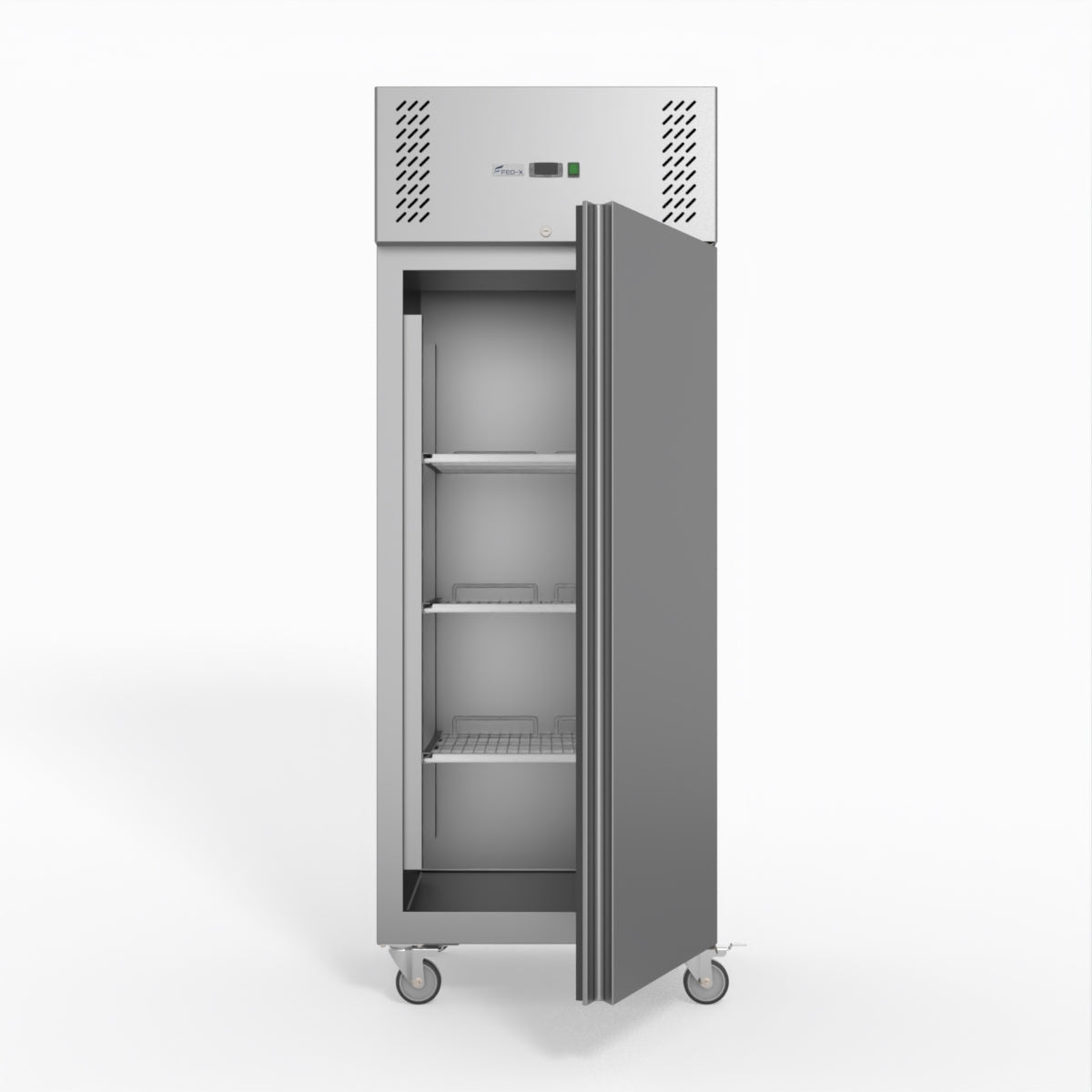 FED-X S/S Single Door Upright Fridge 74cm 10Amp