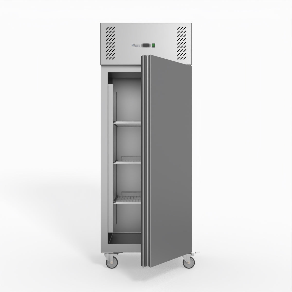 FED-X S/S Single Door Upright Fridge 74cm 10Amp