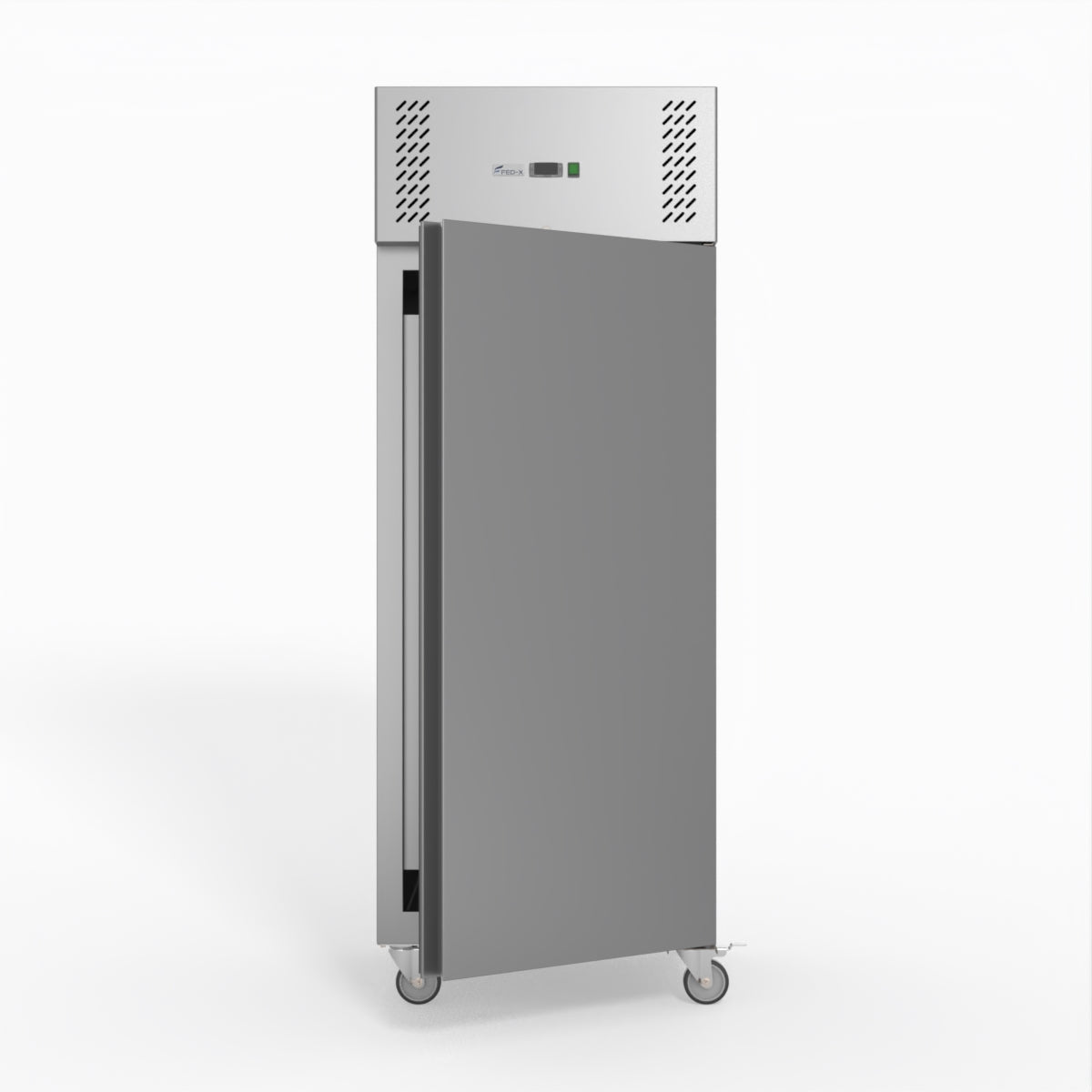 FED-X S/S Single Door Upright Fridge 74cm 10Amp