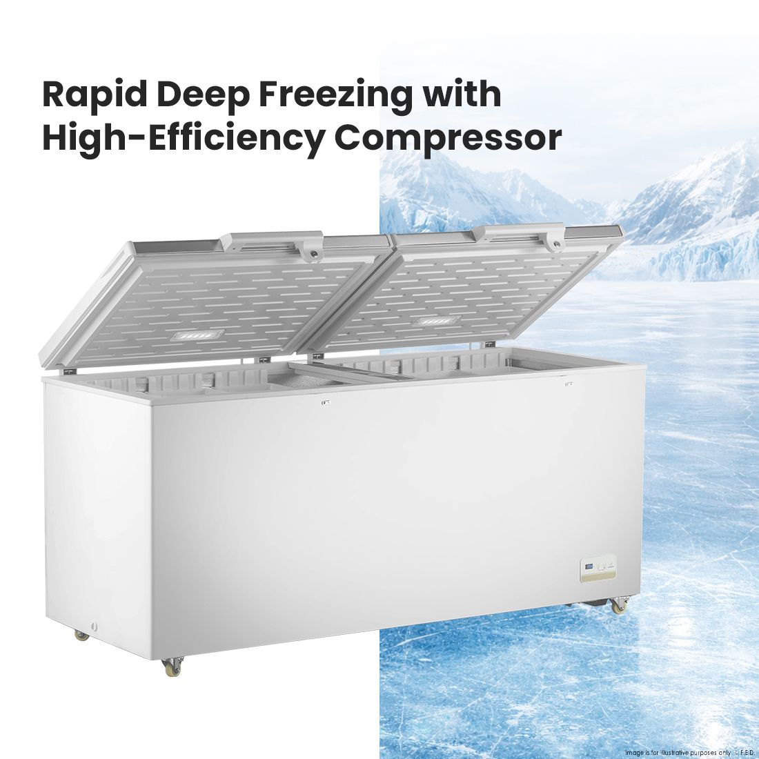 Thermaster 600L Chest Freezer 10Amp