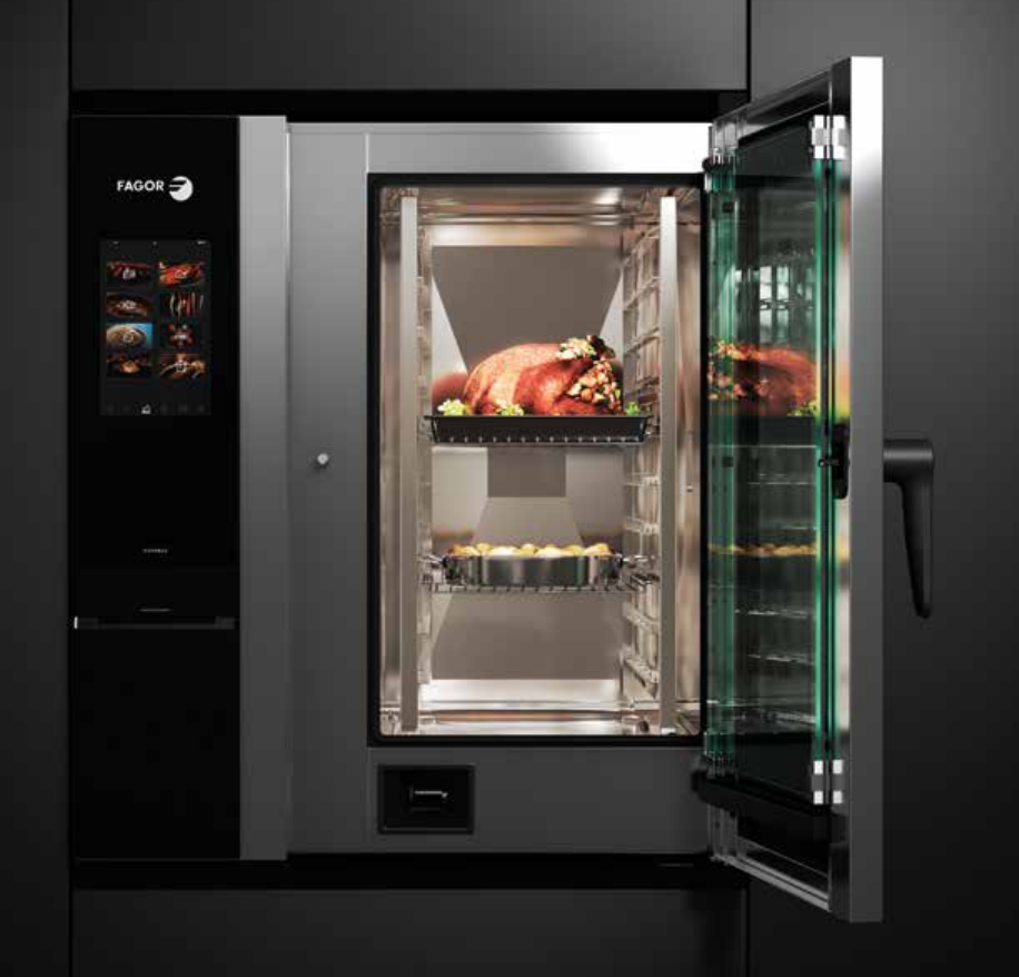 Fagor 10 Tray Combi Oven on Stand with Canopy LPG + 10Amp