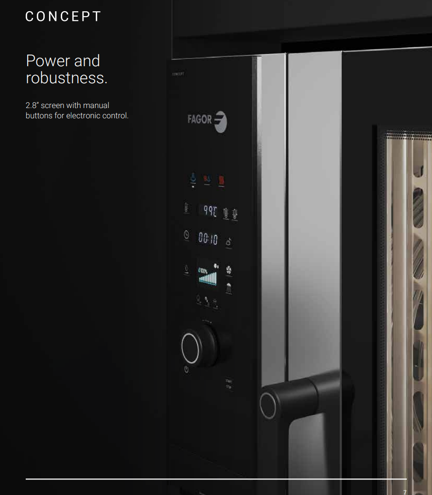 Fagor 10 Tray Combi Oven on Stand with Canopy LPG + 10Amp