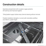 Fagor Steam Capture Pass-Through Dishwasher 15Amp