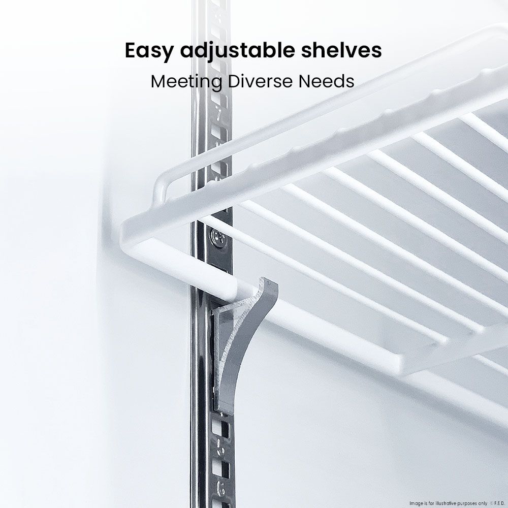 Thermaster 730L Medium Two Glass Door Upright Drink Fridge 112 X 61cm