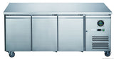 FED-X S/S Three Door Bench Fridge 180cm 10Amp
