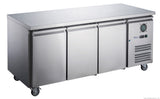 FED-X S/S Three Door Bench Fridge 180cm 10Amp