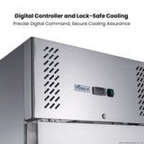 FED-X S/S Double Door Upright Fridge 134cm 10Amp