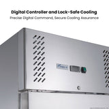 FED-X S/S Double Door Upright Freezer 134cm 10Amp