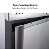 FED-X S/S Double Door Upright Fridge 134cm 10Amp