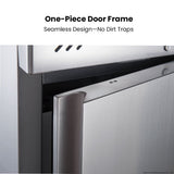 FED-X S/S Double Door Upright Fridge 134cm 10Amp