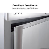 FED-X S/S Double Door Upright Freezer 134cm 10Amp