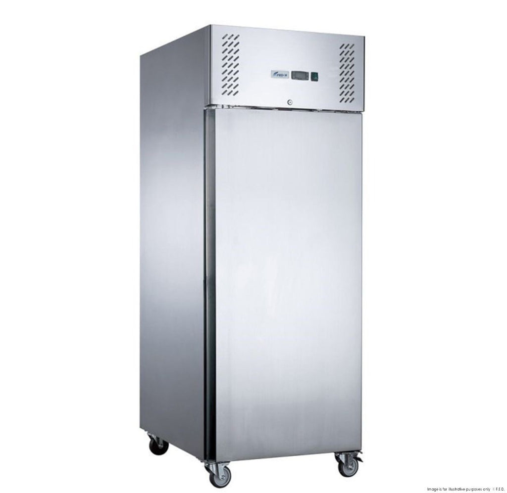 FED-X S/S Single Door Upright Fridge 74cm 10Amp