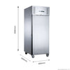 FED-X S/S Single Door Upright Fridge 74cm 10Amp