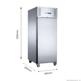 FED-X S/S Single Door Upright Fridge 74cm 10Amp